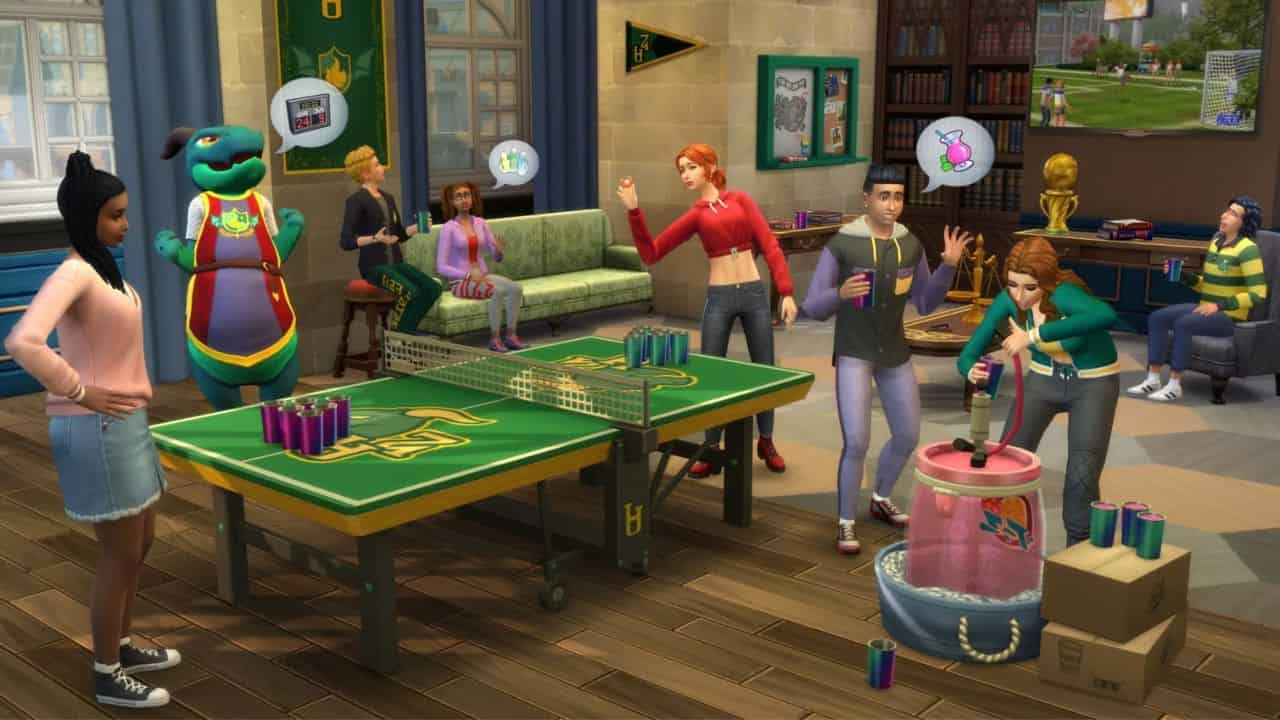 Sims-4-University-Cheats-Sims-in-frat-house