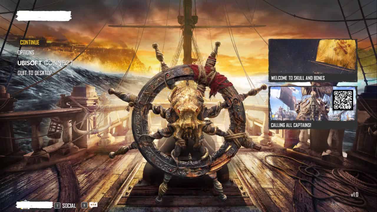 A screenshot of a pirate ship with a steering wheel showcasing how to save.