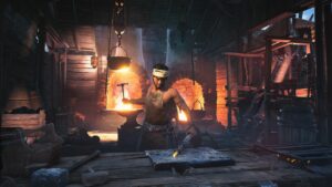 Skull-and-Bones-Best-WEapons-Blacksmith-Hammering