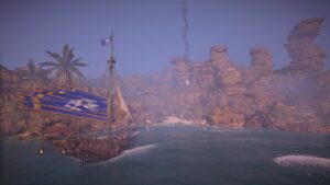 Skull-and-Bones-Dragons-Back-Player-Docking-At-Island