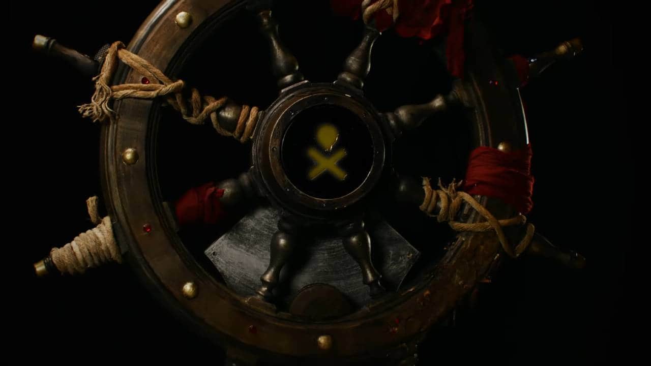 Ubisoft announces a Ship's Wheel with a cross on it in their latest Skull and Bones update, but the controller is not available for purchase.