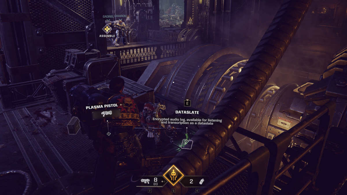 Space Marine 2 Dataslate location: a Dataslate from the Skyfire campaign mission.