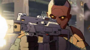 Spectre Divide Twitch Drops: Image of a character from Specrtre Divide youc an play as in the closed beta.