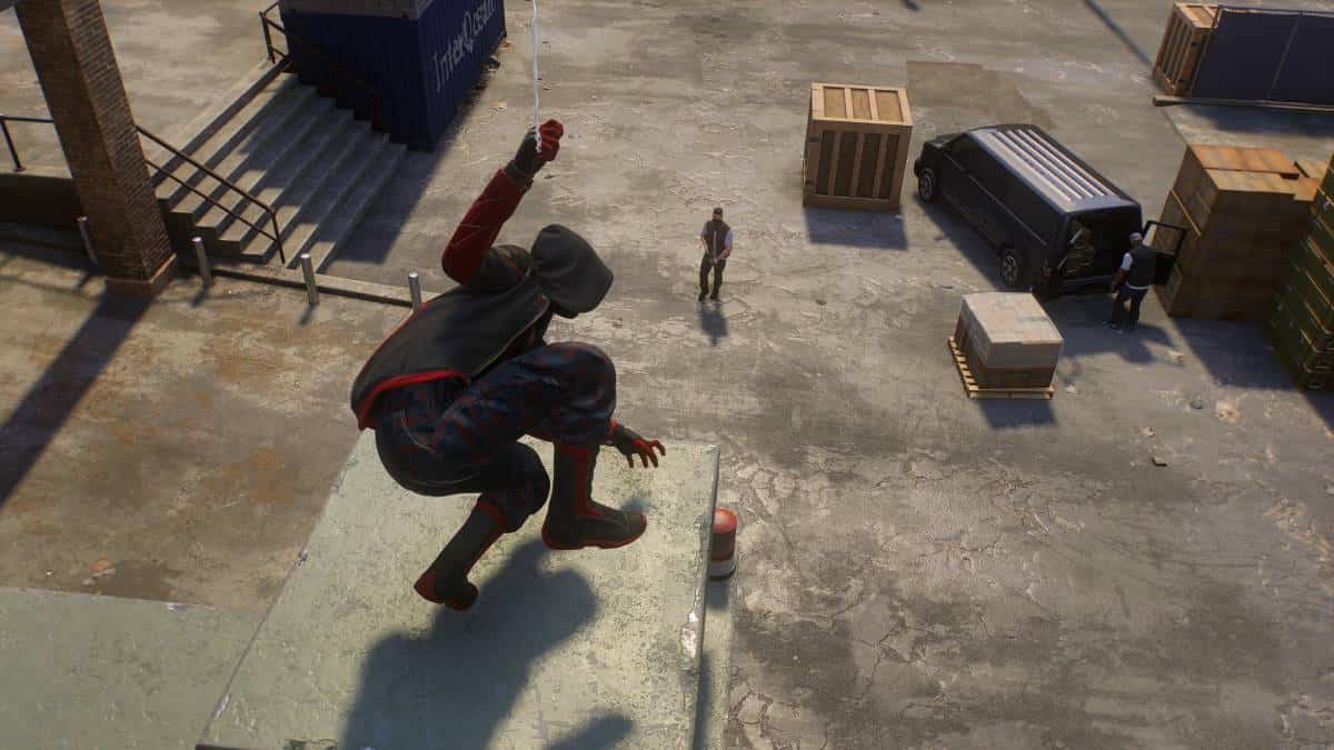 Miles Morales' Spider-Man swings into action.