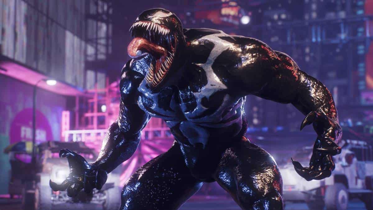 A look at Venom in Spider-Man 2.