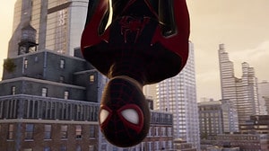 Spider-Man 2 Miles upside down