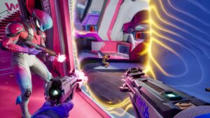 Splitgate 2 Assault Rifle Pistol Shooting Through Portal