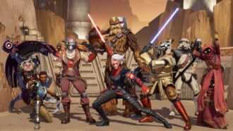 group of characters in star wars hunters