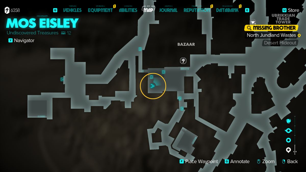 Star Wars Outlaws Missing Brother - Bartender location