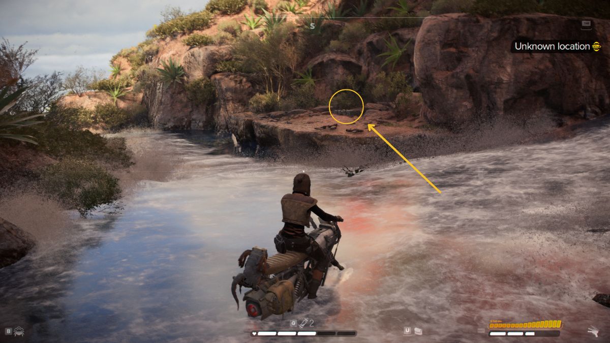 Star Wars Outlaws Stolen Imperial Goods - Kay on speeder near cache