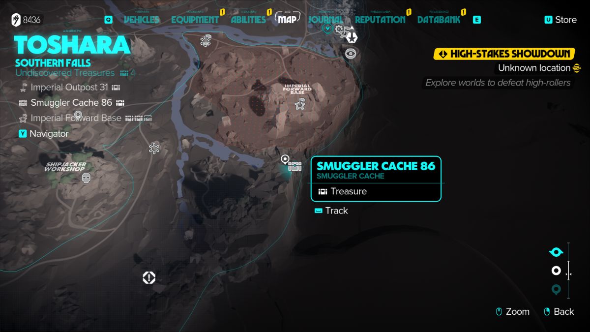 Star Wars Outlaws Stolen Imperial Goods - Map showing location of Imperial goods