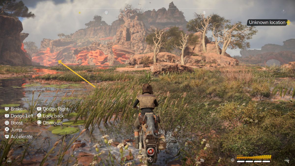 Star Wars Outlaws Stolen Imperial Goods - Kay riding speeder down river