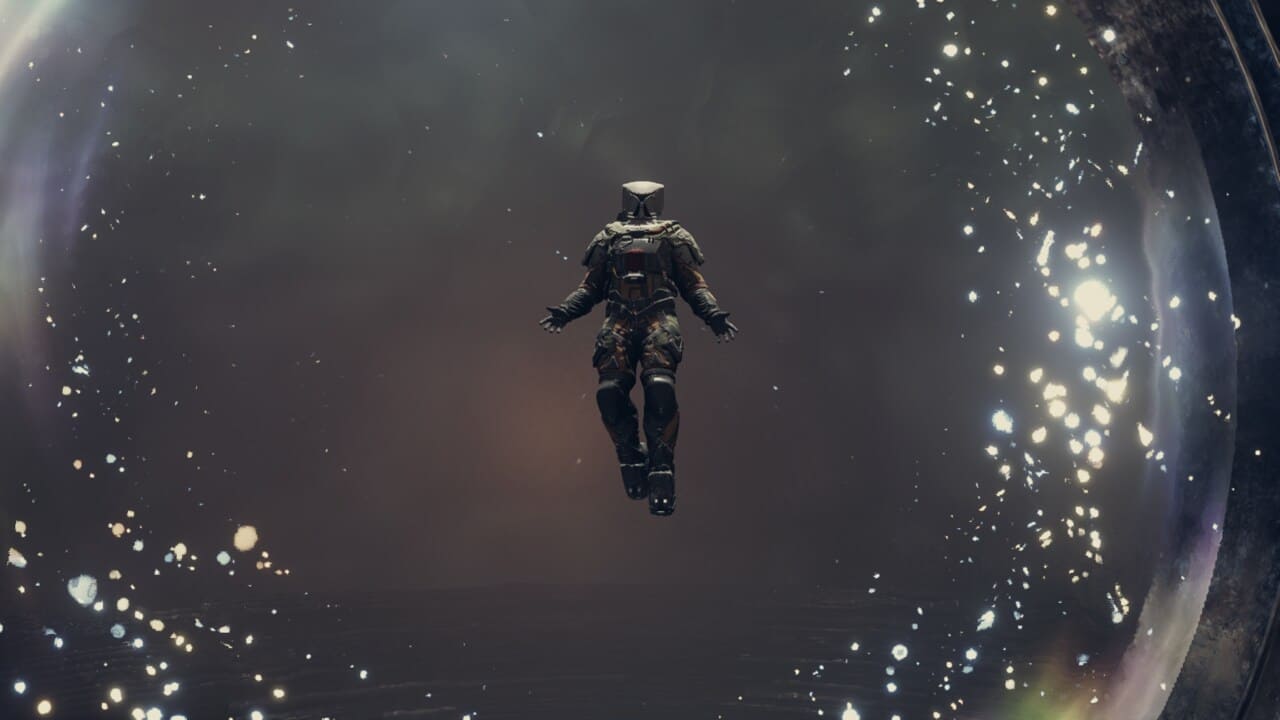 Starfield follow distortions on the scanner: character levitating.