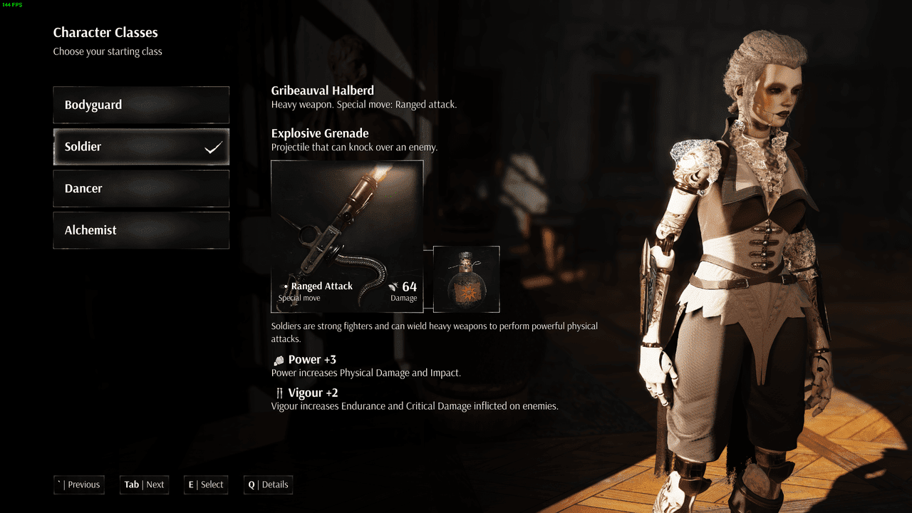 Best Steelrising Starting Class