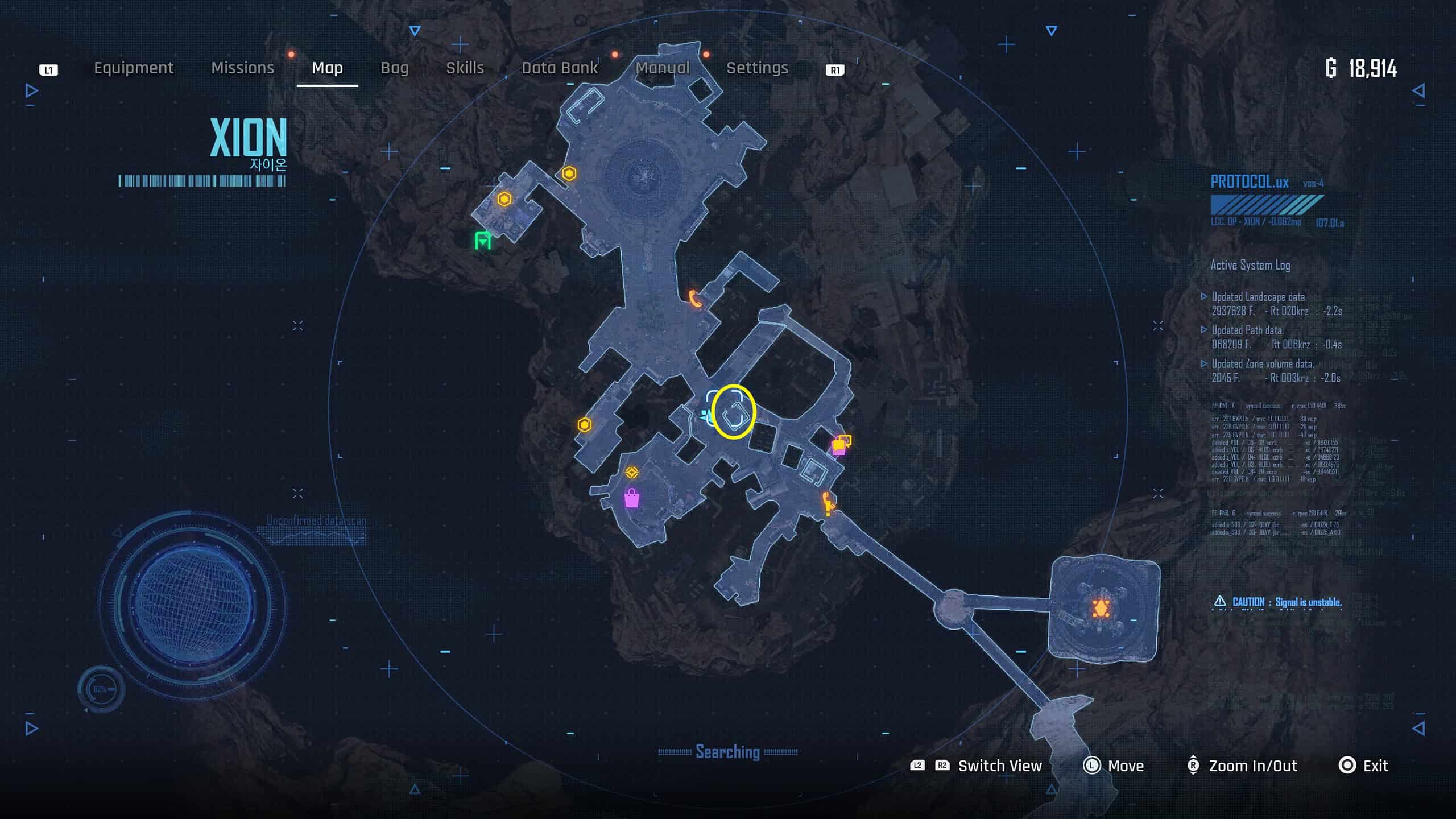 stellar blade change hair - the in-game map showing the location of Kasim's shop.