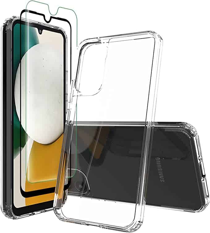 Sucnakp clear bumper case with 2 screen protectors
