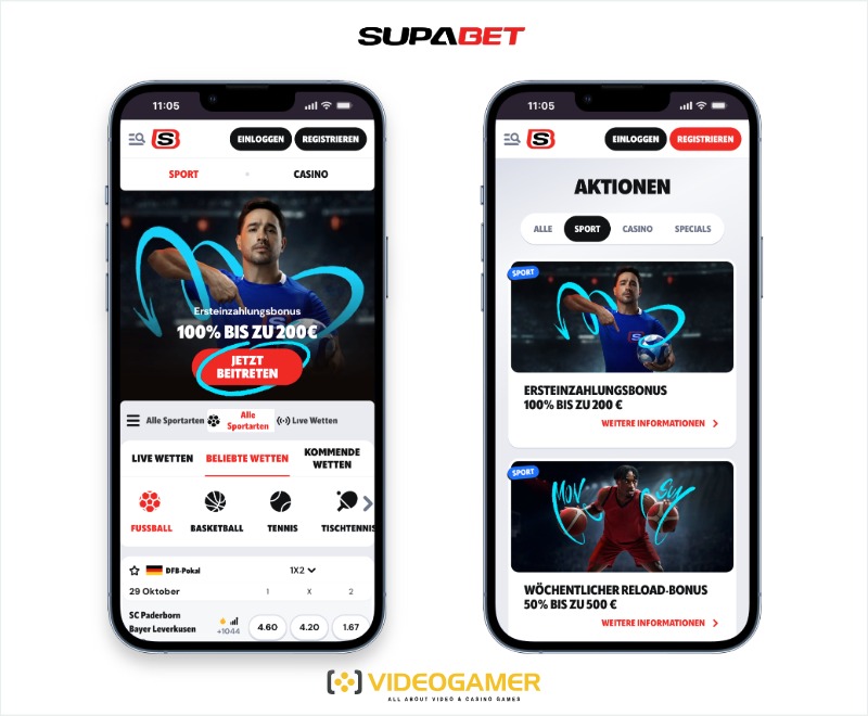 Supabet Sport mobile Version für Deutschland