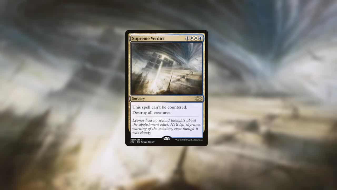 A blurry image of a magic card featuring sideboarding tips.