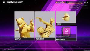 A screenshot showing the "select game mode" screen from The Finals, showing private matches.