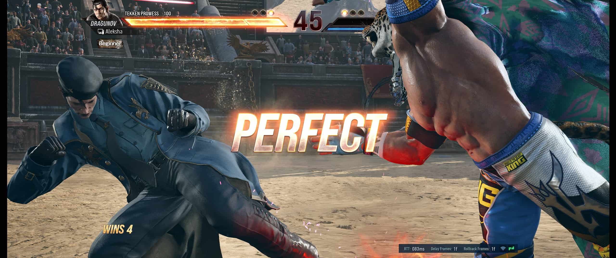 A screenshot of two fighters engaging in combat in Tekken 8, showcasing the intense action of this video game.