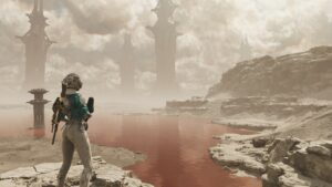 The First Descendant Looking At At Lake