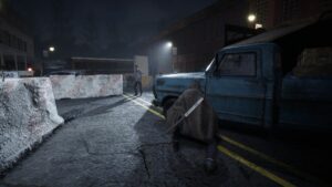 The-Walking-Dead-Destinies-Michone-Sneaking-Around-Truck