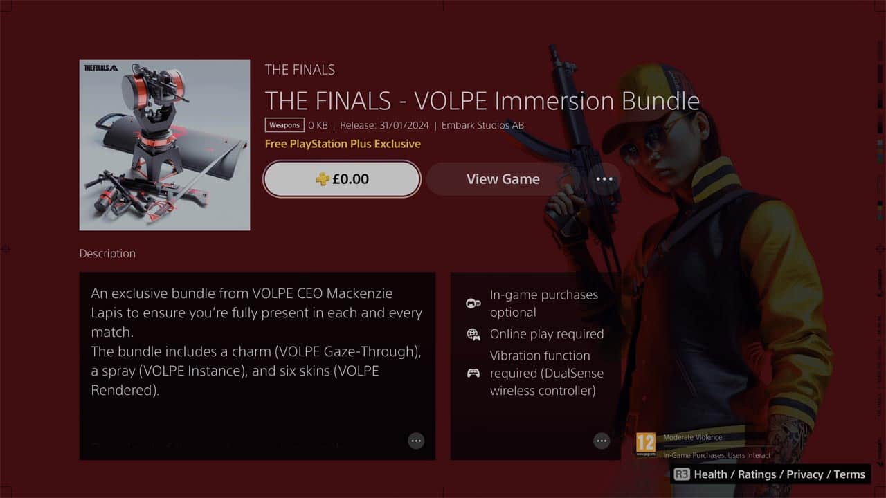The Finals VOLPE Invasion Bundle.