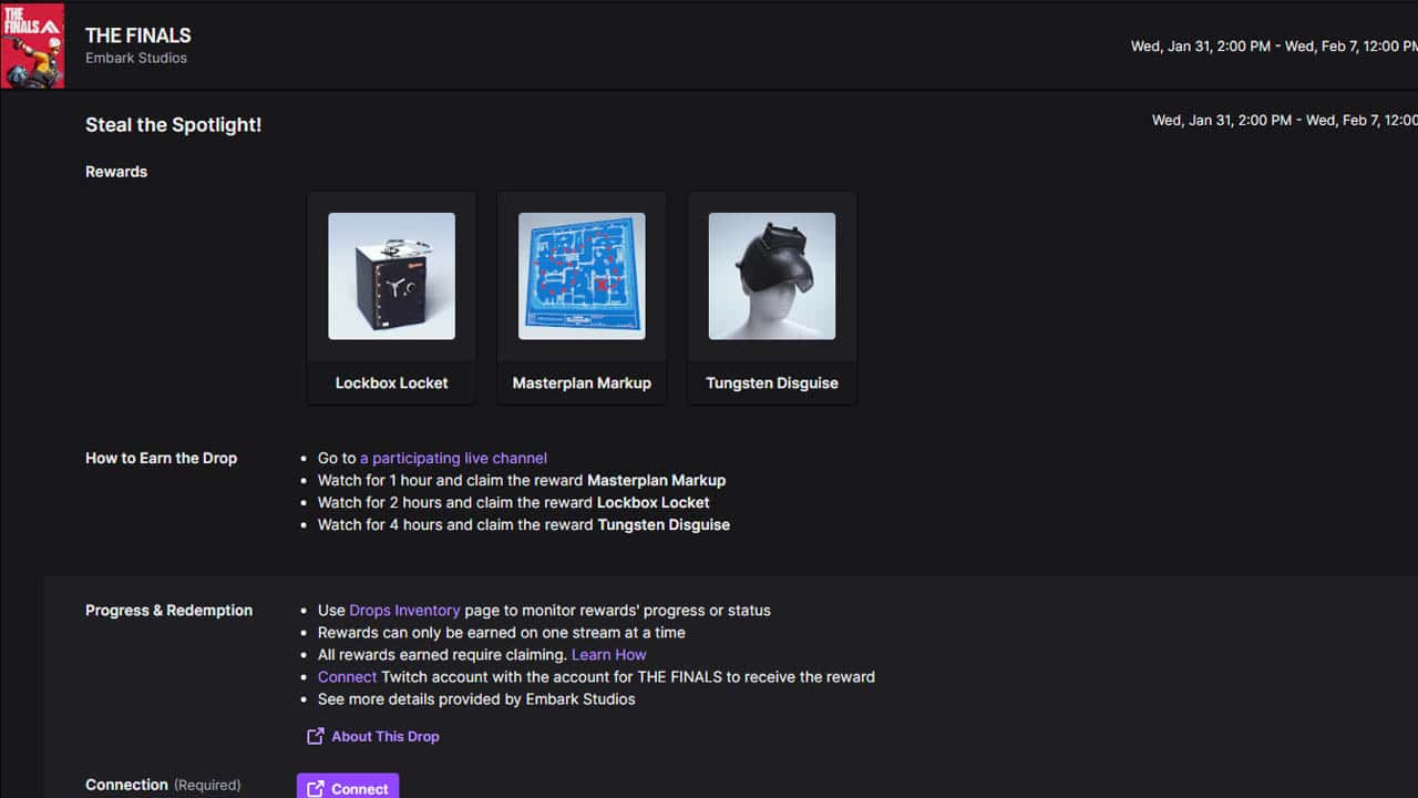 The Finals Steal the Spotlight Twitch drops