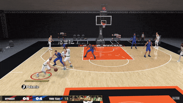 Three-point shot in NBA 2K25