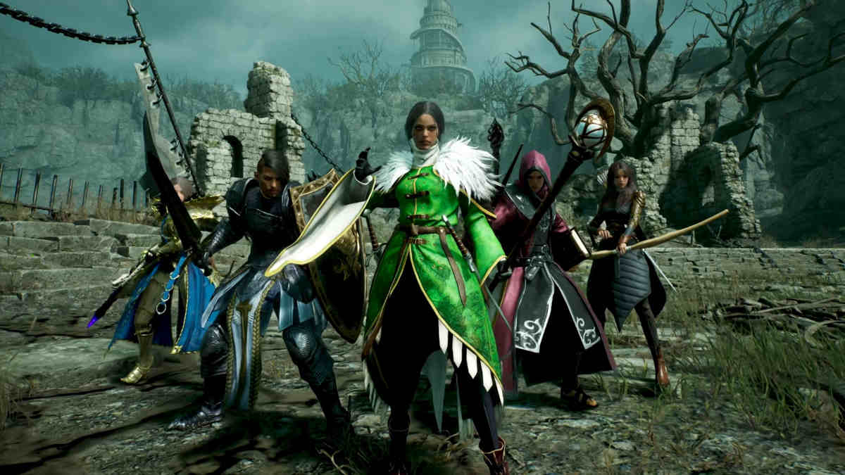 Throne and Liberty Tier List: A picture of various character from Throne and Liberty wielding different weapons.