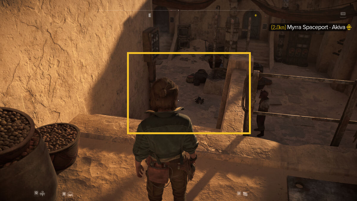 Star Wars Outlaws Nix Treasures: Kay exploring Tatooine.