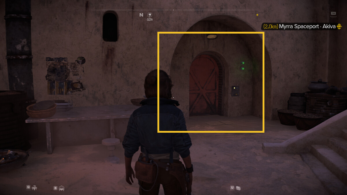 Star Wars Outlaws Nix Treasures: Kay exploring Tatooine.