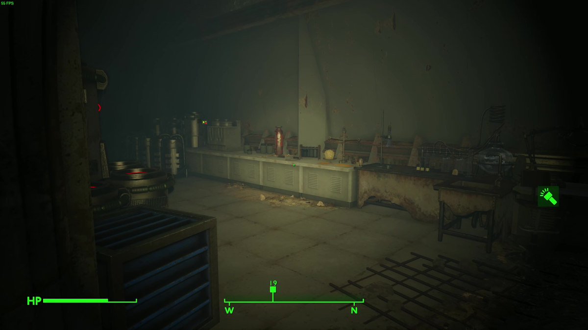 how to use torch Fallout London: An image of a torch lighting up a wall from Fallout.