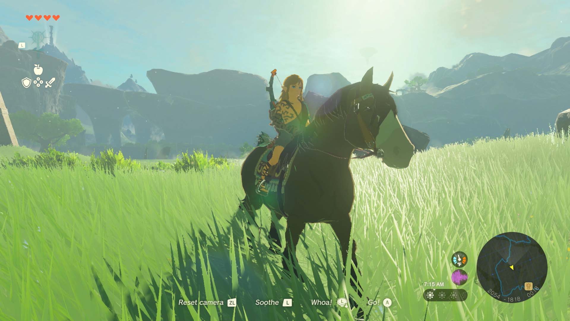 Tears of the Kingdom Link on a Horse