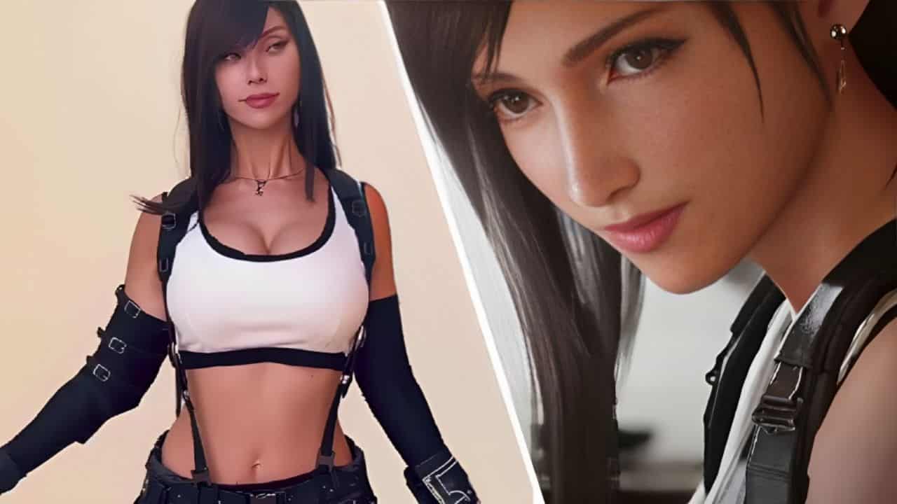 Stunning Final Fantasy 7 Tifa cosplay wows recreating famous idle animations