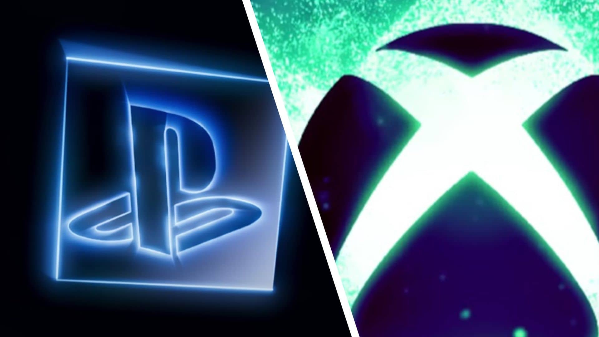 PlayStation logo next to Xbox logo