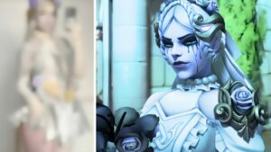 Overwatch 2 Widowmaker Ghostly Bride skin cosplay featured image
