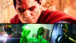 Suoerman, Batman, Green Lantern, and Flash in Suicide Squad Kill The Justice League