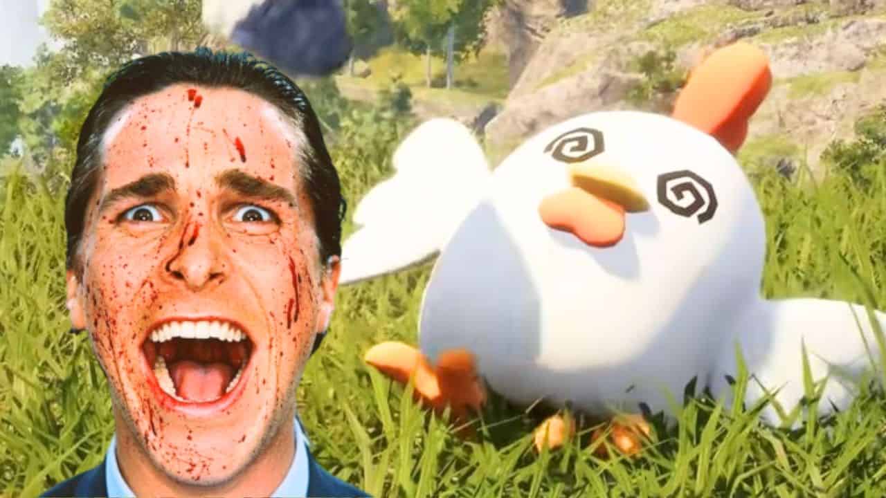 Palworld dead pal Christian Bale American Psycho