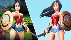 Multiversus wonder woman difference between UE4 and UE5