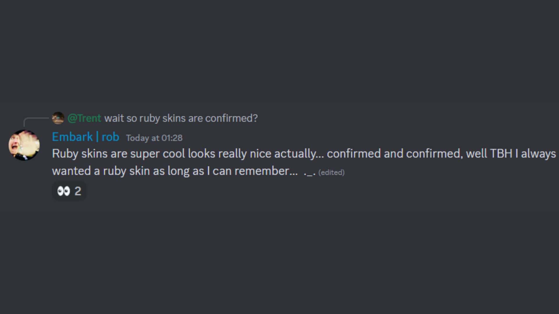 The Finals ruby skins coming