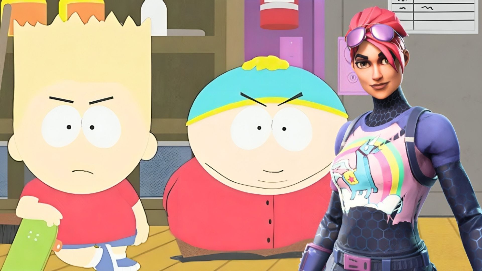 A Fortnite leak claims that a collaboration with South Park is “coming very soon” after Epic Games’ upcoming crossover with The Simpsons.