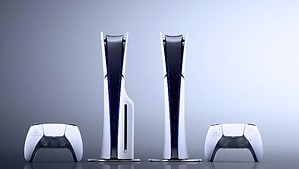 PS5 consoles side by side