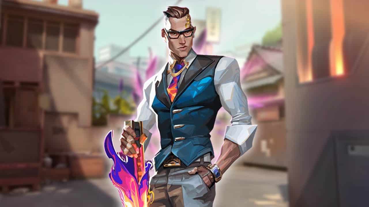 In the latest Valorant patch notes, a man in a suit can be seen wielding a sword.