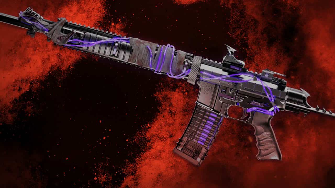 A purple-colored rifle on a red-colored background has already caught the attention of MW3 fans, who are tearing the Vault Edition blueprint to shreds.