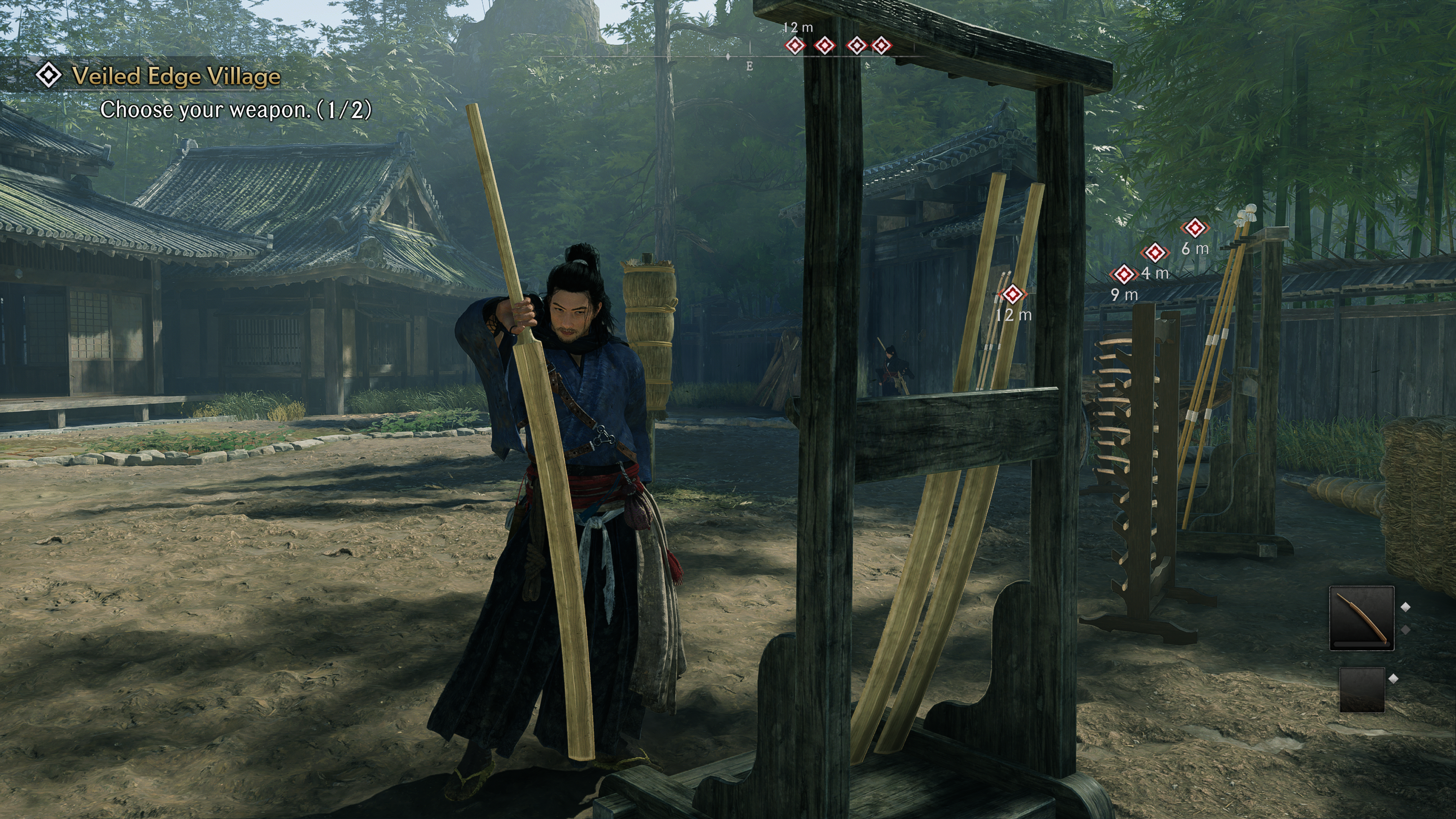 Rise of the Ronin preview - Character grabbing a weapon