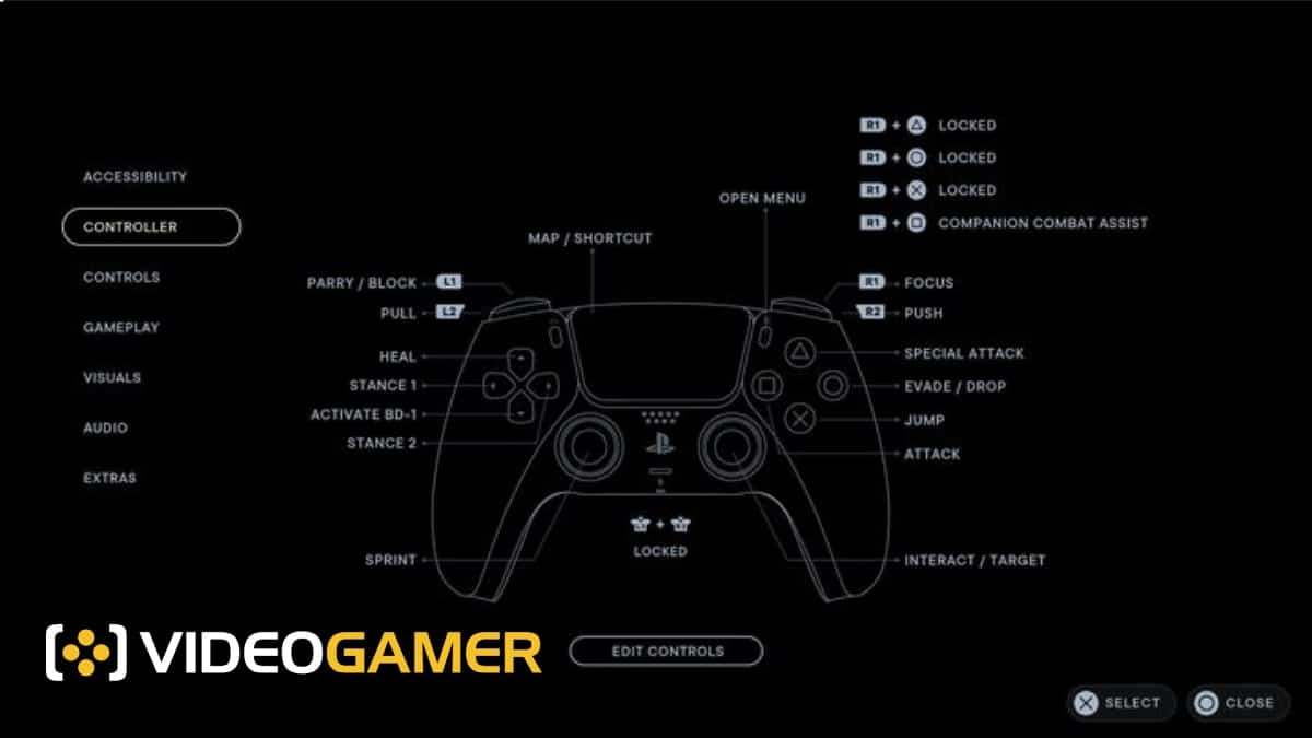 Jedi Survivor controller schema