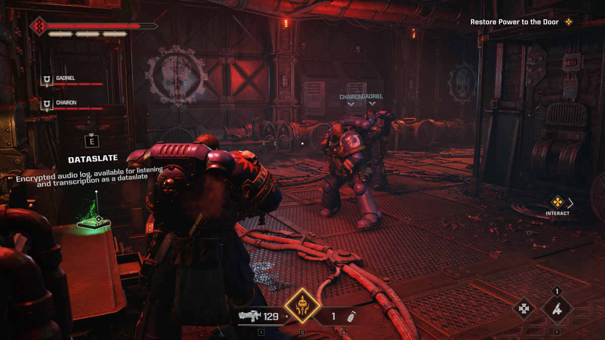 Space Marine 2 Dataslate location: a Dataslate from the Voidsong campaign mission.