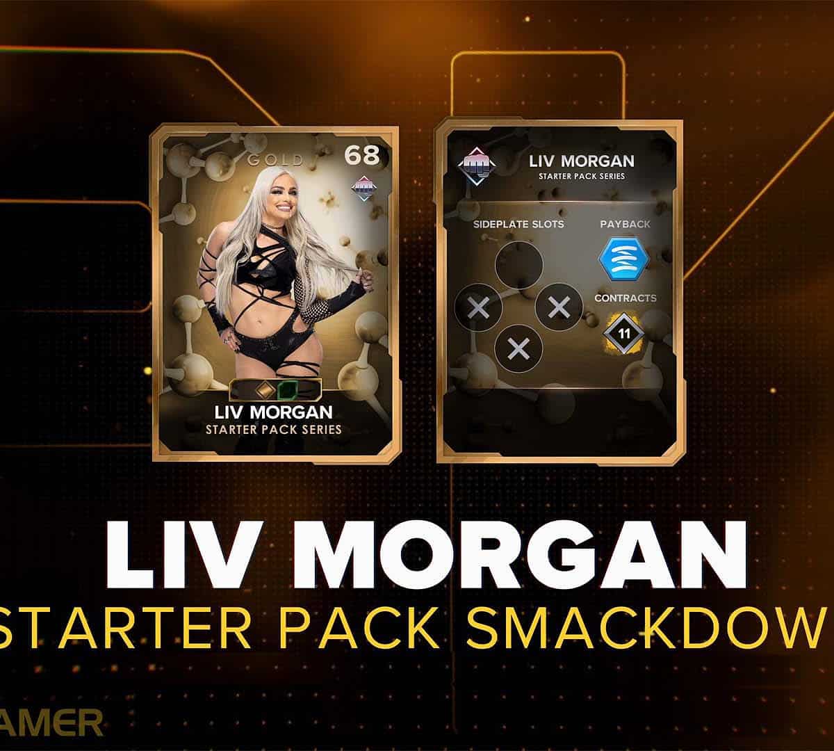 WWE 2K23 Liv Morgan card from MyFaction mode