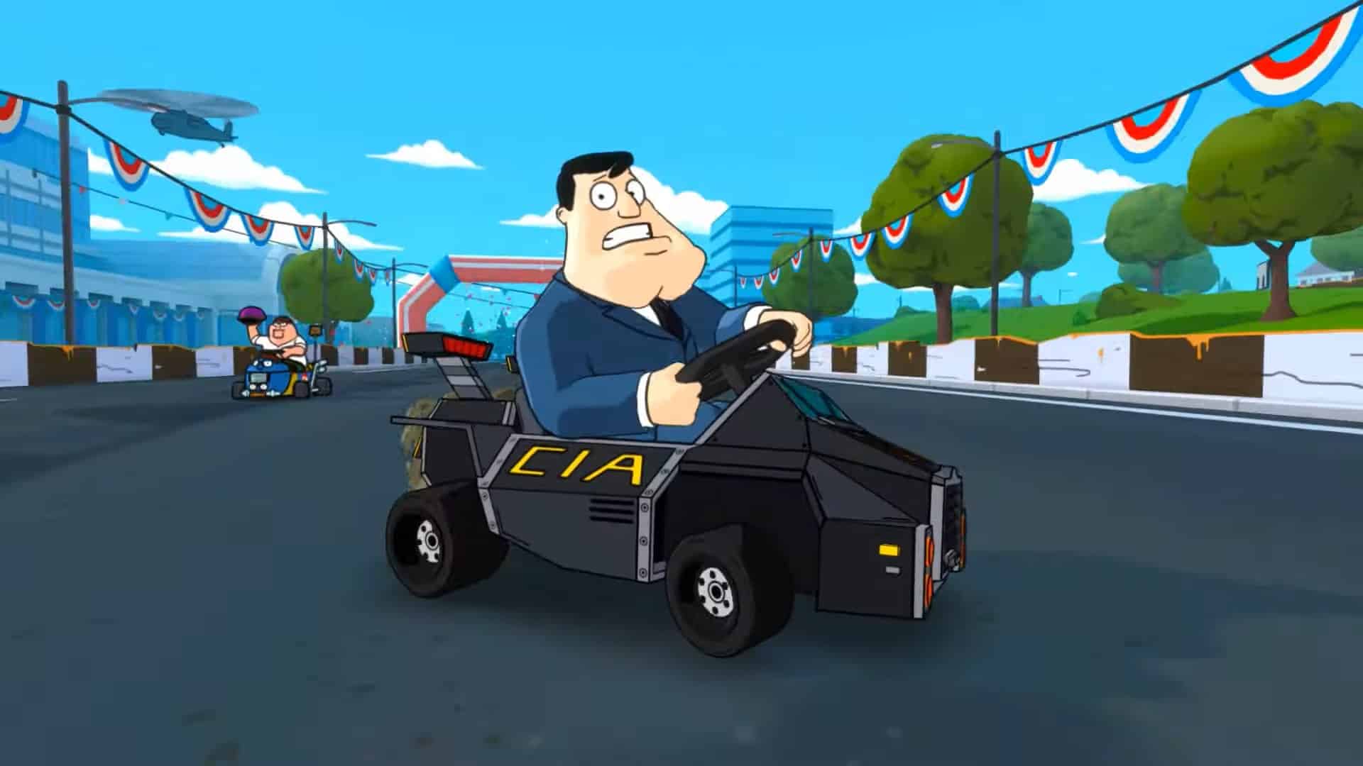 Warped Kart Racers stars Peter Griffin, Hank Hill, and more